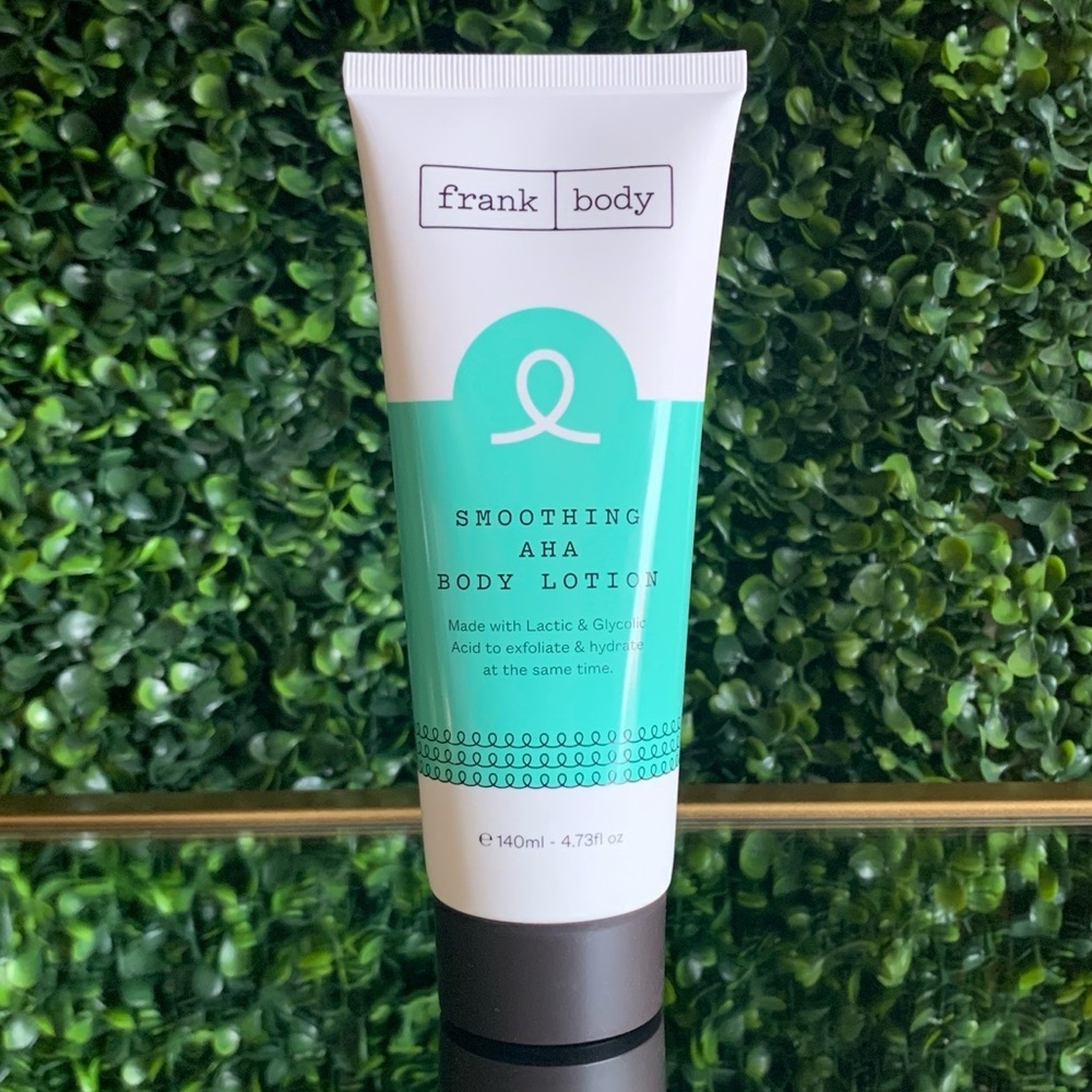 FRANK BODY Smoothing AHA Body Lotion | NEW | Exfoliating Lactic & Glycolic Acid
